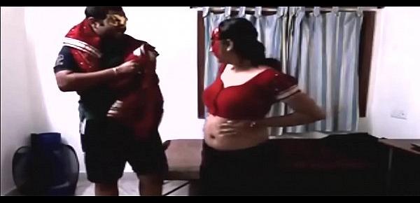  Indian Bhabhi dance with devar In Red Saree